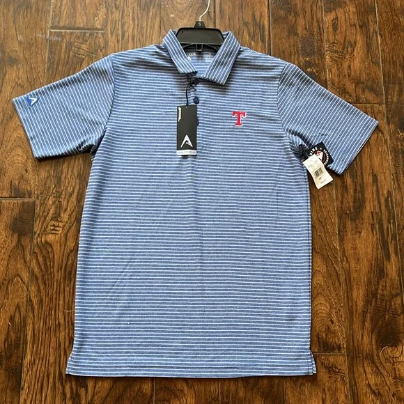 NWT!!  Antigua men’s Texas Rangers polo shirt, size small - Picture 7 of 12